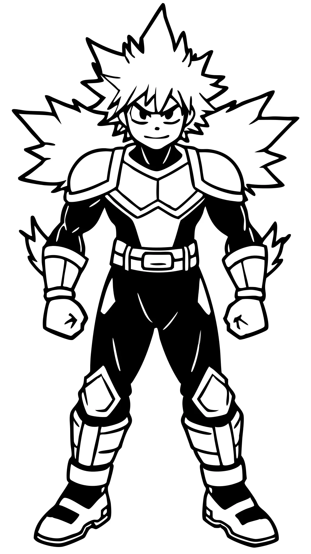 bakugo coloring page